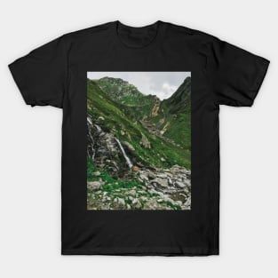 Rocky Green Alpine Landscape T-Shirt